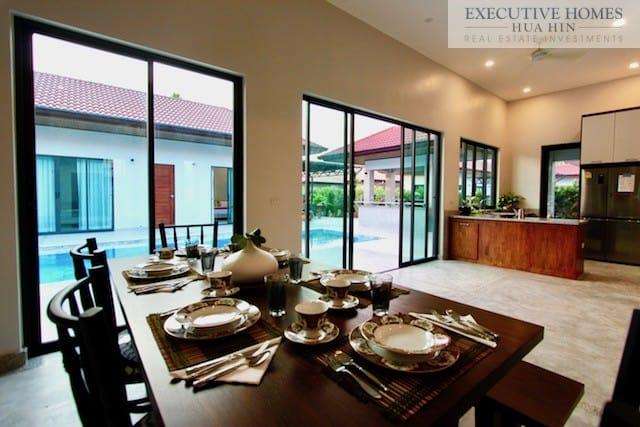 Inside Dining Room Table View Towards Pool 1 1