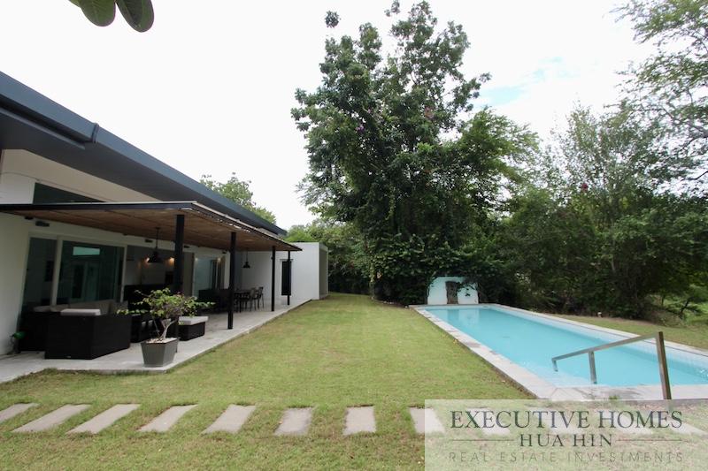 Cha Am Pool Villa for Sale | Modern Pool Villa with Private Lake for Sale | Hua Hin pool villa for sale