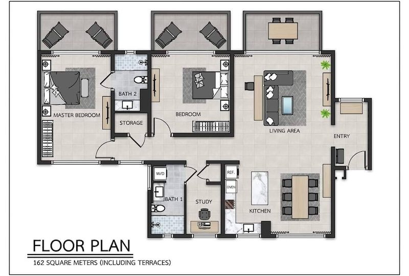 2 Bed Condo for Sale Palm Hills | Palm Hills Golf Course Property for Sale | Hua Hin golf course properties